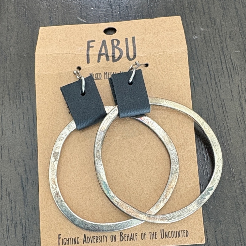 Fabu Mixed Metal Hoop Earrings